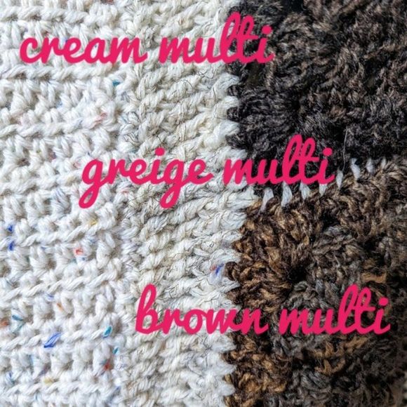 Granny Square Crochet Long Cardigan Sweater Coat Handmade - Picture 5 of 15